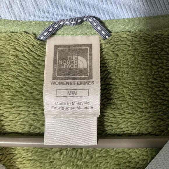 Womens The North Face 1/4 Zip Fleece Pullover Green M - Picture 7 of 10